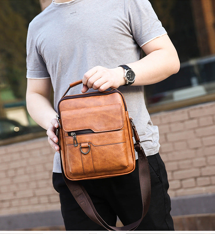 🏆👜【50% de descuento por tiempo limitado】Bolso casual de cuero para hombre más vendido