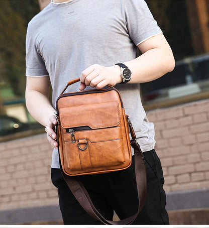 🏆👜【50% de descuento por tiempo limitado】Bolso casual de cuero para hombre más vendido