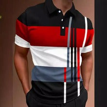 👕🔥[Ново постъпление 50% отстъпка] Нова мъжка ежедневна поло тениска с щампа и райета 2026