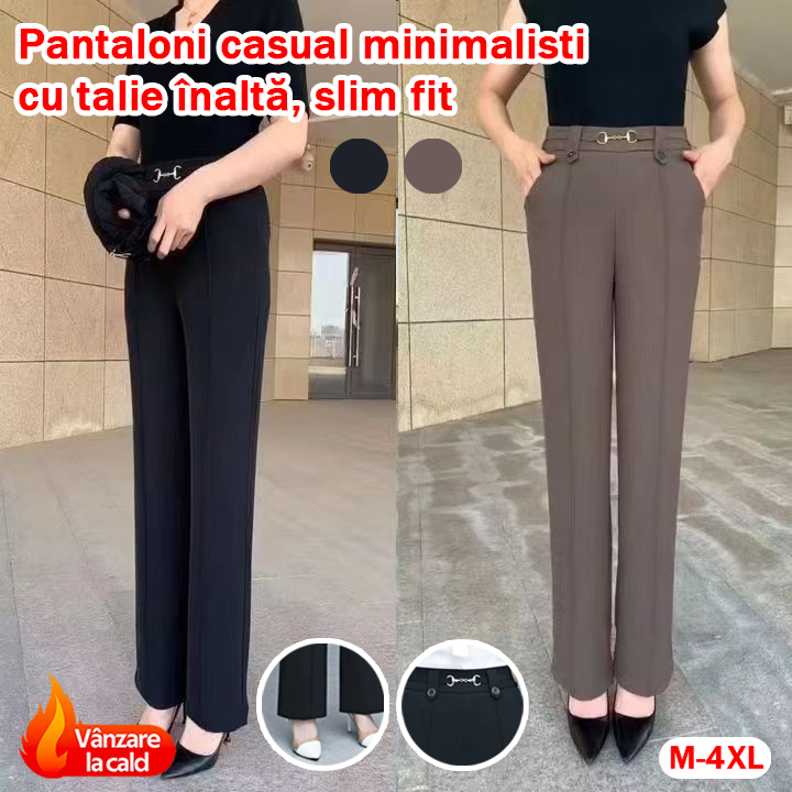 【M-4XL】🔥Nowe wysokiej jakości spodnie z prostą nogawką, letnie codzienne spodnie outdoorowe, proste, dopasowane spodnie z wysokim stanem