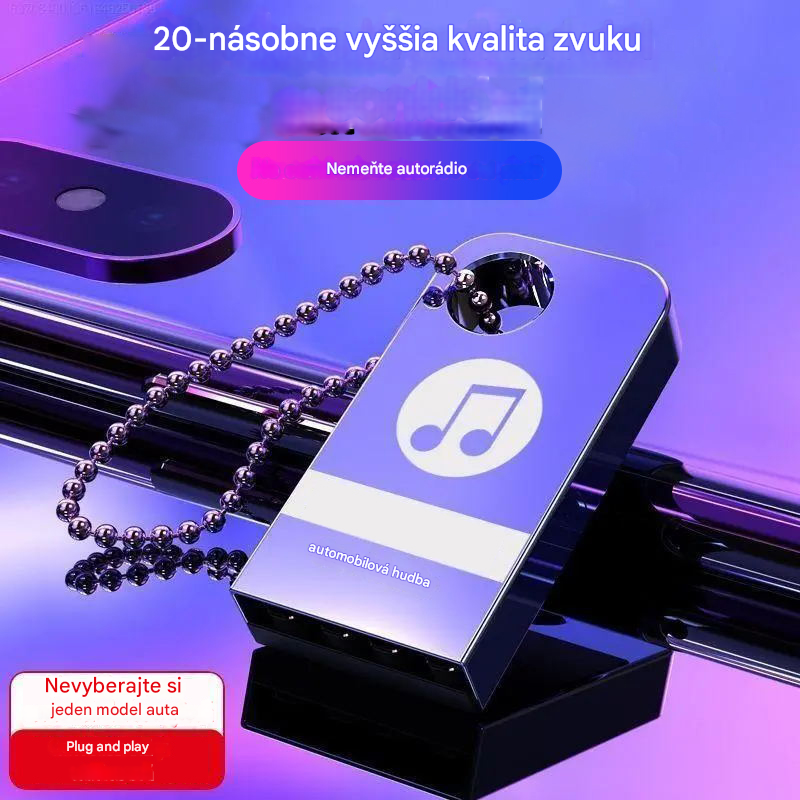 🚗🎵🎵【Hudobný USB kľúč】Vstavaných 8000 skladieb, 600 hudobných videí a 6D zvukové efekty