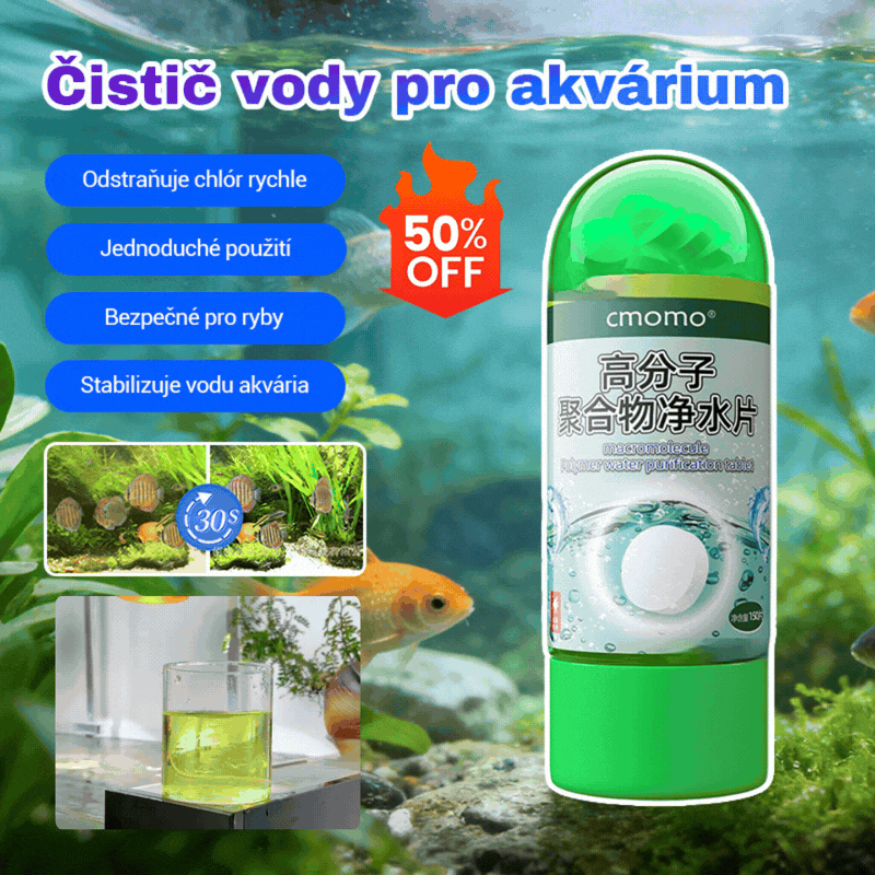 【Kúpte 1 a získajte 1 zadarmo】💦🐟Tablety na čistenie polymérov｜Rýchlo odstraňujú chlór a stabilizujú vodu｜Výmena vody v akváriu bez usadzovania【2 fľaše (300 kapsúl) 】