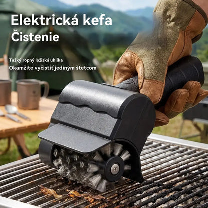 🔋🧹 Bezdrôtová elektrická čistiaca kefa na gril – lítiová batéria, multifunkčná a ľahko použiteľná 🔥🍖