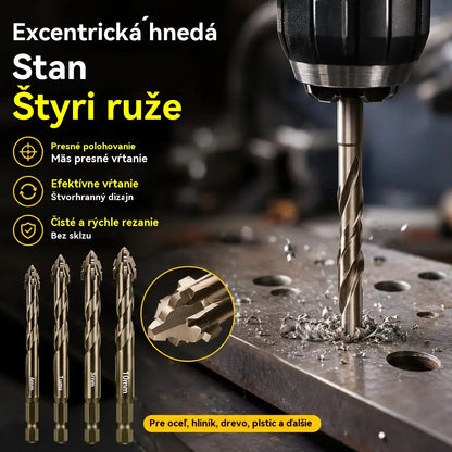 🛠🛠【6-dielna sada 26 eur】【4+5+6+8+10+12 mm】Sada vysokopevnostných 6-drážkových excentrických vrtákov