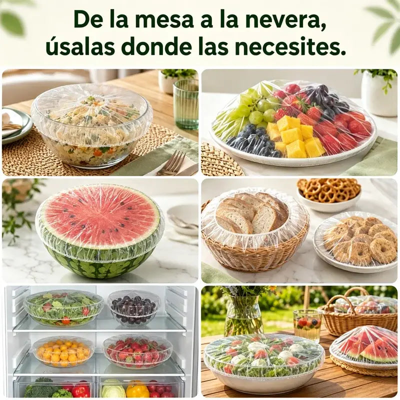 🔥(300 unidades) 27 euros 🍽️ Funda de plástico antibacteriana extragrande y gruesa apta para uso alimentario