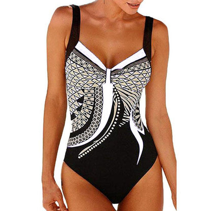 🩱Wyprzedaż sezonowa🏊‍♀️ Nowy strój kąpielowy jednoczęściowy retro 2025 z nadrukiem, bikini