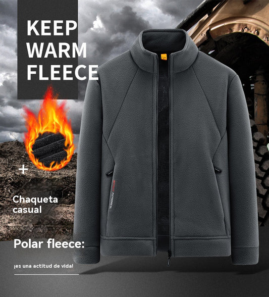 【🔥40% de Descuento】Chaqueta de Pana Gruesa de Lana para Hombre, Cálida para Otoño e Invierno