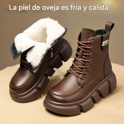 👢【50% de descuento por tiempo limitado, últimos 3 días】Nuevas botas de mujer de cuero suave y lana