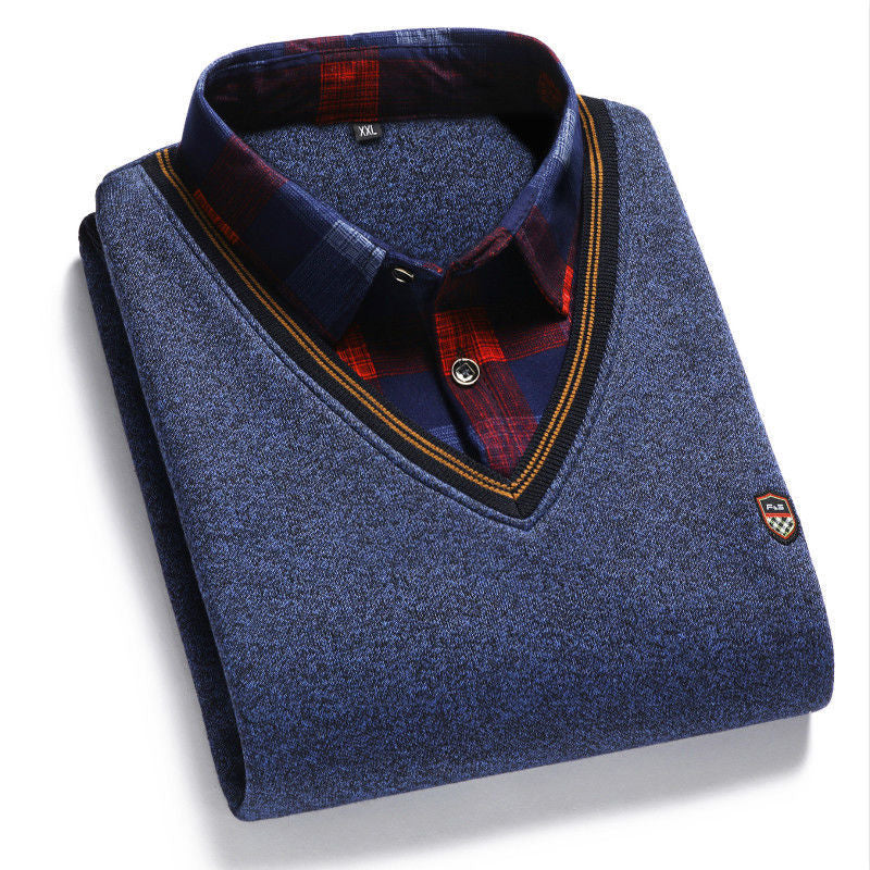 👔40%OFF--Krajnja ponuda za kraj godine[M-4XL] Muška pletena svilena košulja