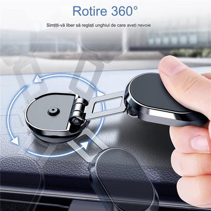 🔥📱Suport Telefon Auto cu Ventuză Magnetică  Rotativ 360° & Pliabil