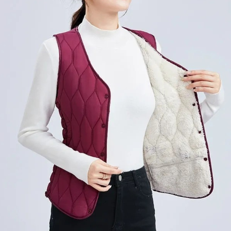 💟🔥40%OFF🔥Nowa, lekka, ciepła kamizelka bez rękawów na jesień i zimę