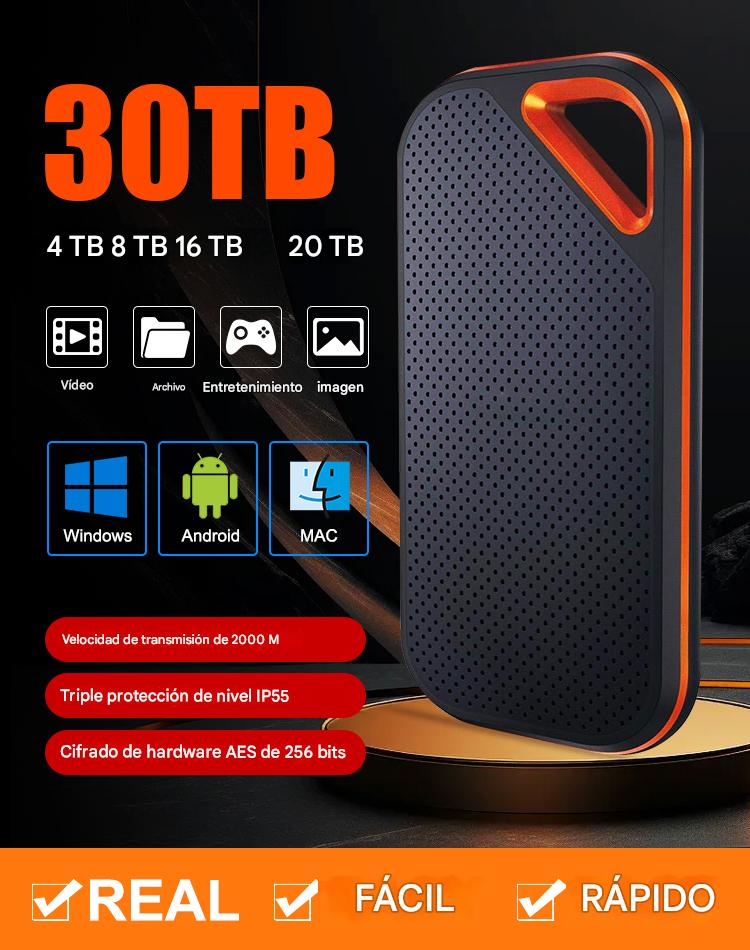 【🔥Omejena ponudba 50% popusta】💥【32TB】Visokohitrostni prenosni trdi disk z veliko kapaciteto