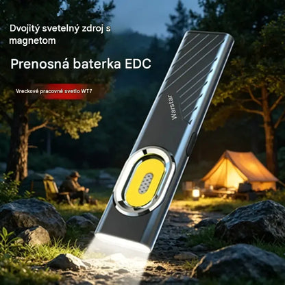 🔥🔦 Mini COB LED svetlo s magnetom a sponou — Svieti bez toho, aby zaberalo miesto