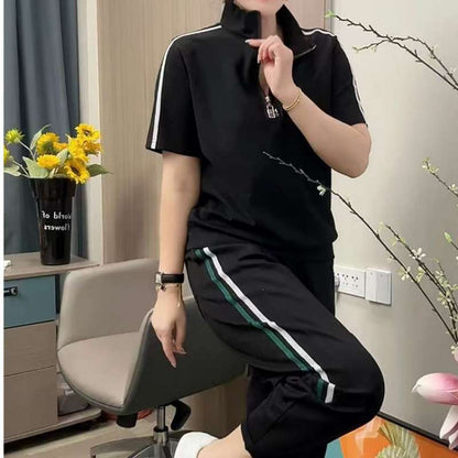 🚶‍♀️🔥【Set bluză + pantaloni】👚【M-4XL】Costum sport nou pentru femei 2025, mărimi mari, croială lejeră și casual