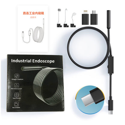 ✨🔧 【Descuento limitado del 50%】Nuevo endoscopio industrial, compatible con Apple y Android con interfaz Type-C, diseño de doble lente en alta definición y conexión directa al teléfono inteligente.