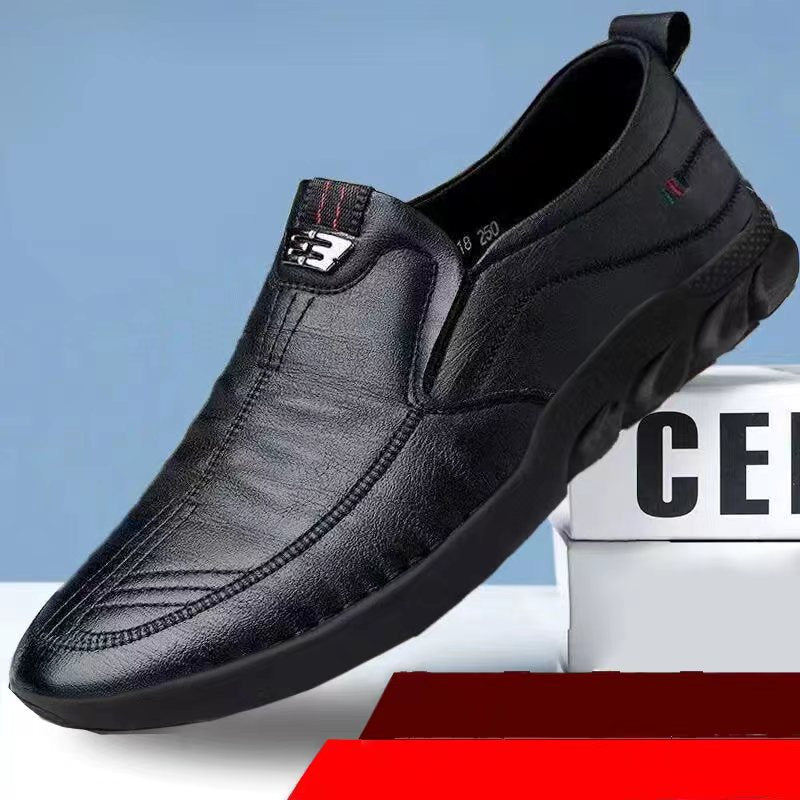 👞【Sezónny výpredaj so zľavou 50 %】Nové ležérne topánky v britskom štýle, mäkká podrážka✅Ručne vyrobené z vybranej kože✅Odolné a priedušné