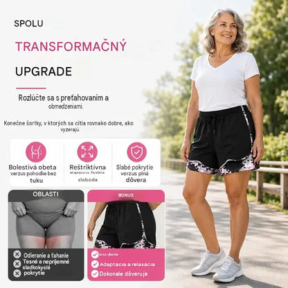 📢!⏰Dámske ležérne športové šortky s podšívkou