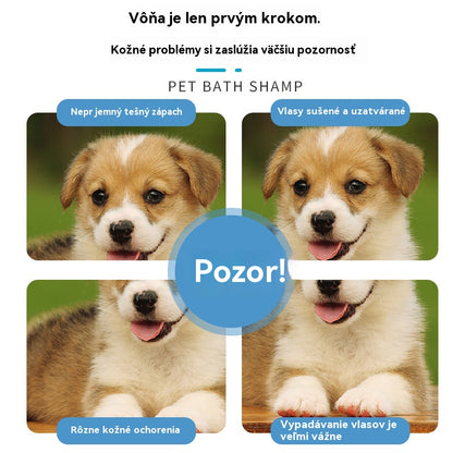 🐱🐈 Delikatna pianka dezodorująca na bazie roślinnej dla zwierząt domowych, Szampony dla zwierząt domowych