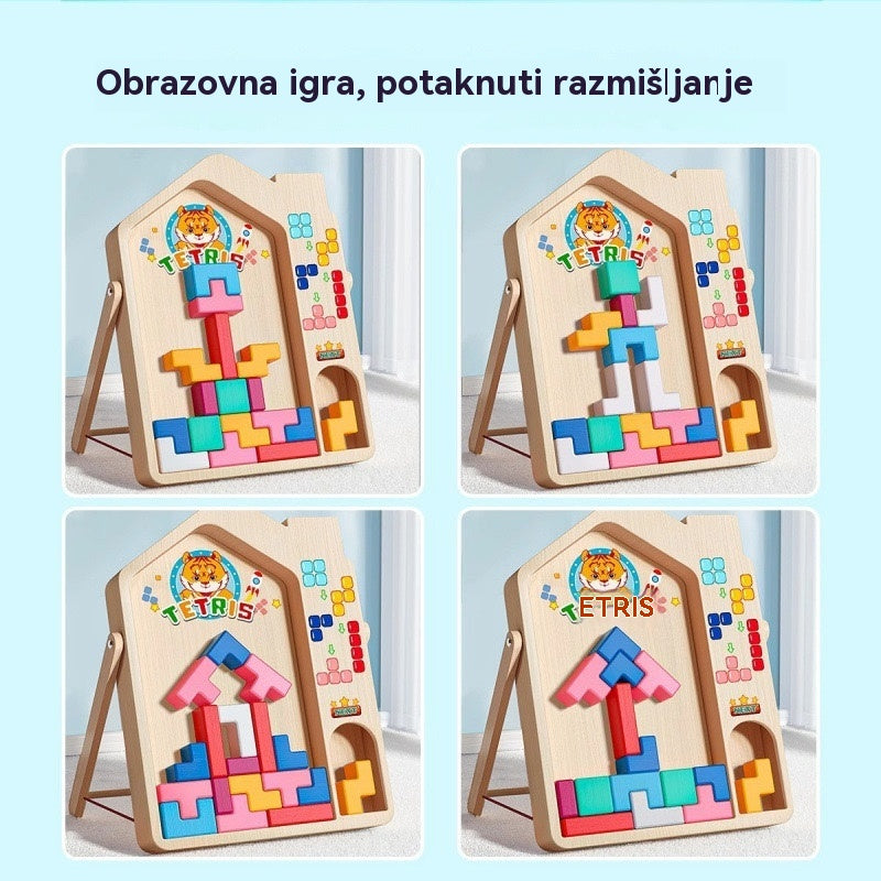 🔥🌈【Ograničena ponuda 50%】2025 Novi Tetris dječja edukativna slagalica i građevinska igračka