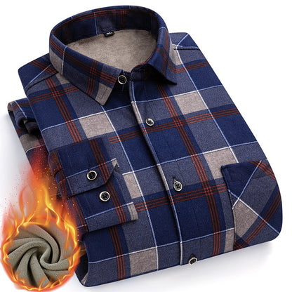 👔【L-5XL】Nové pánske termo tričko s obojstranným plyšom na jeseň a zimu - štýlové a všestranné.