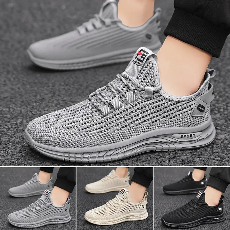 🔥👟【39-44】Zapatos casuales para hombre, cómodos, transpirables, de malla, antideslizantes y a la moda.