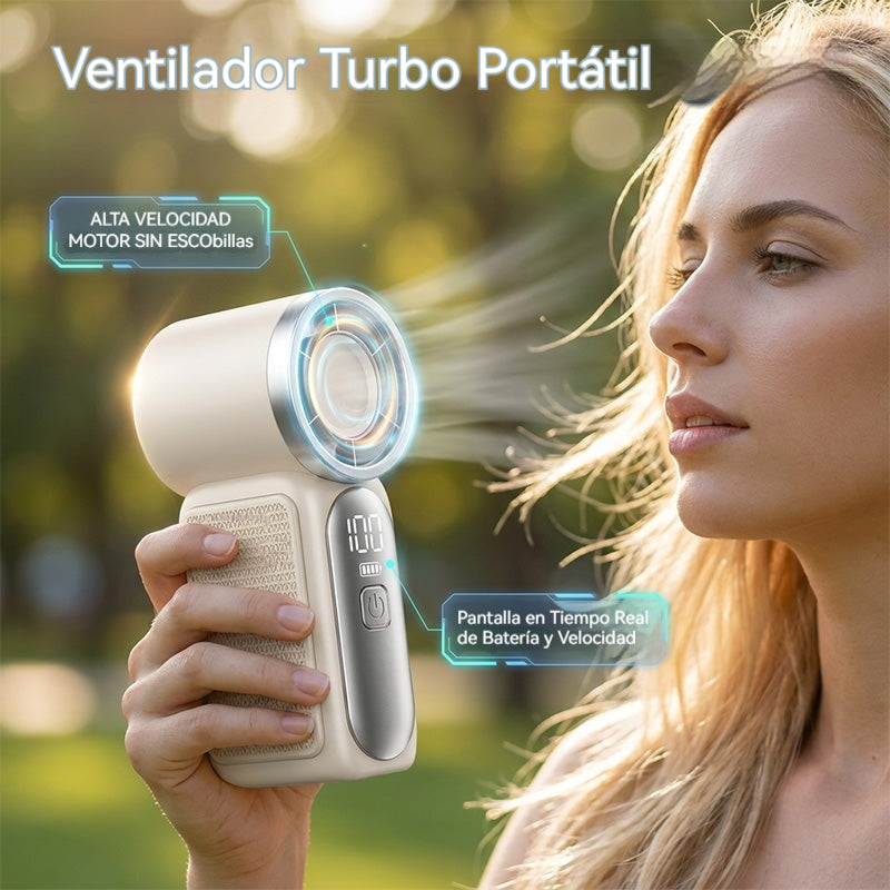 Ventilador pequeño portátil de alta velocidad y larga duración.