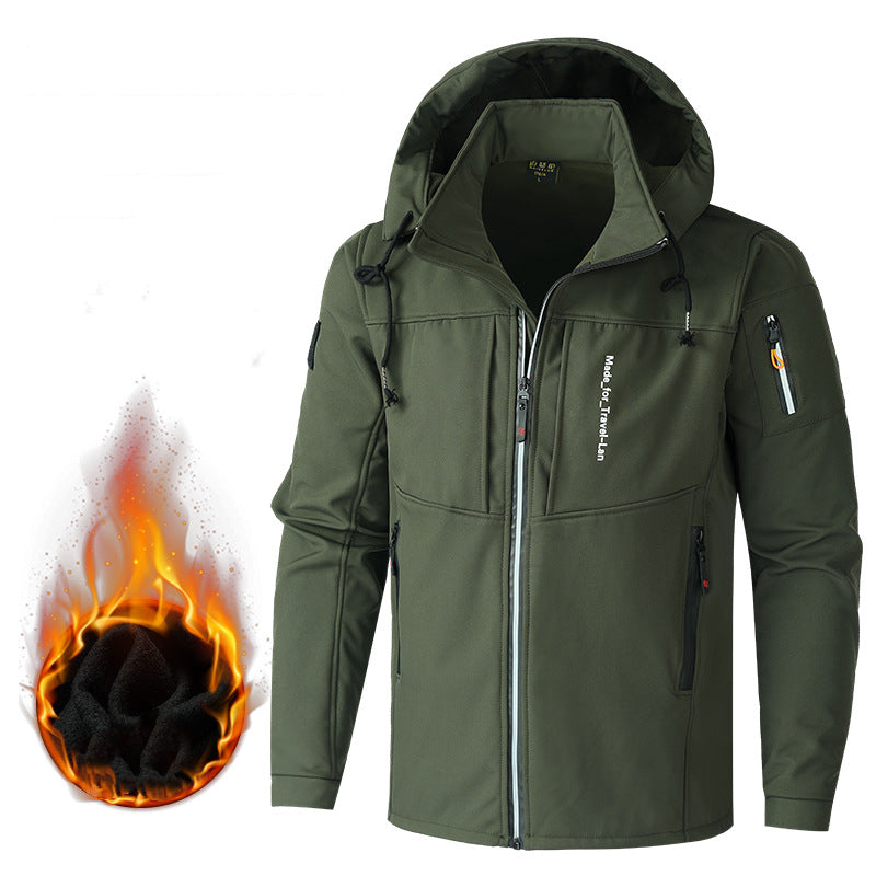 🔥 【Oferta por tiempo limitado -50%】Nueva chaqueta con capucha de hombre, gruesa y cálida, otoño-invierno