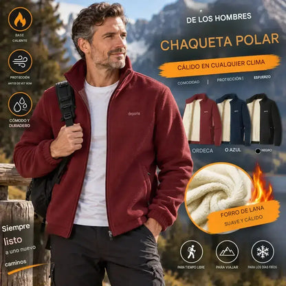 ⛄【M-5XL】Nueva chaqueta de piel de oveja gruesa para hombre, ideal para otoño/invierno. Cálida, cómoda y cortavientos: un básico para el invierno.