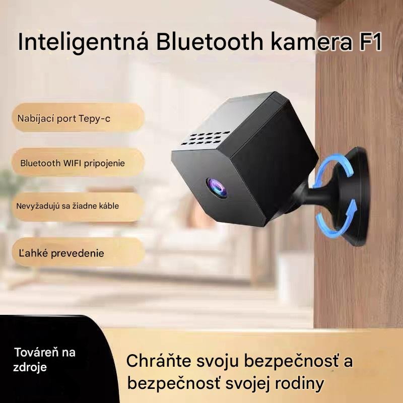 🏠📹🕵️🔥 Malá štvorcová kamera, inteligentná kamera s vysokým rozlíšením, bezdrôtové vzdialené monitorovanie domácnosti cez WiFi