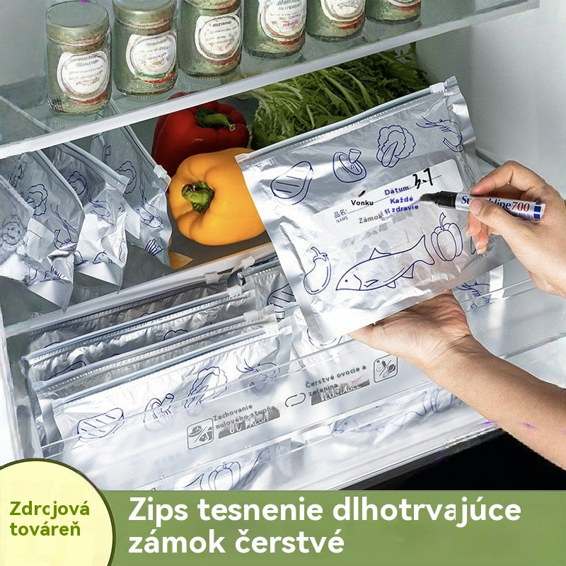 🔥🔥Celkom 30 antibakteriálnych hliníkových fóliových vrecúšok, super jednoduché použitie, pre zachovanie čerstvosti.