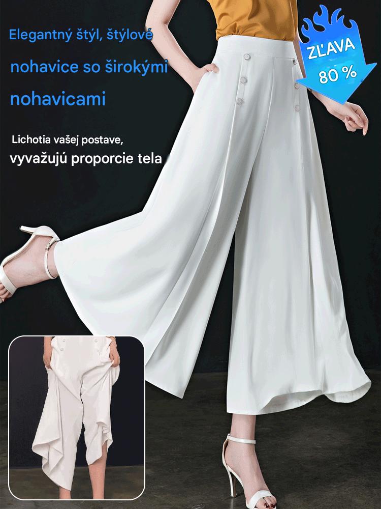 🔥💖【M-5XL】 2026 wiosenna i letnia spódnica damska z wysokim stanem i szerokimi nogawkami