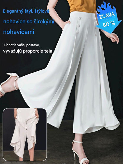 🔥💖【M-5XL】 2026 wiosenna i letnia spódnica damska z wysokim stanem i szerokimi nogawkami
