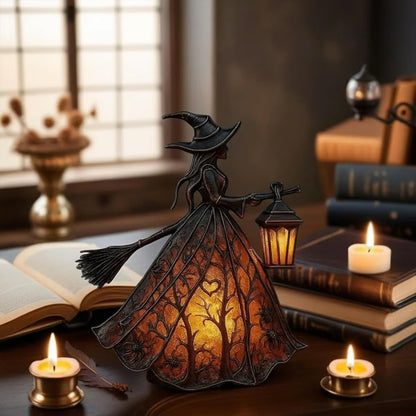 🧙‍♀️ 【50% popusta】Jedinstvena dekorativna stolna lampa u obliku vještice za Noć vještica