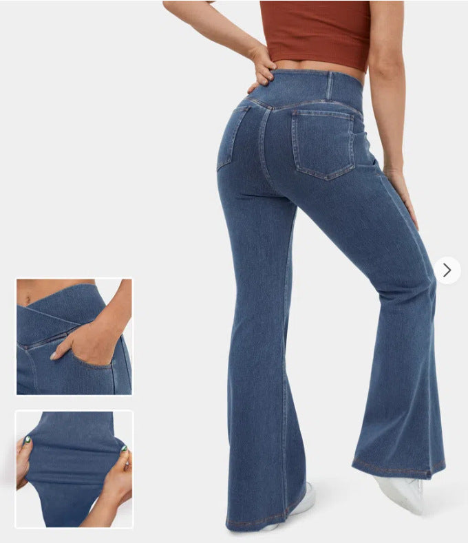 👖✨【Descuento del 50 % por tiempo limitado】¡Súper tendencia! Vaqueros de cintura alta que estilizan y realzan los glúteos 💖