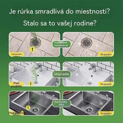 2 balenia (100 tabliet) za 24 eur. Vo vode rozpustné kapsuly na elimináciu zápachu z odtokov – dokonalé riešenie na zamedzenie šírenia zápachu v kúpeľniach a kuchyniach.