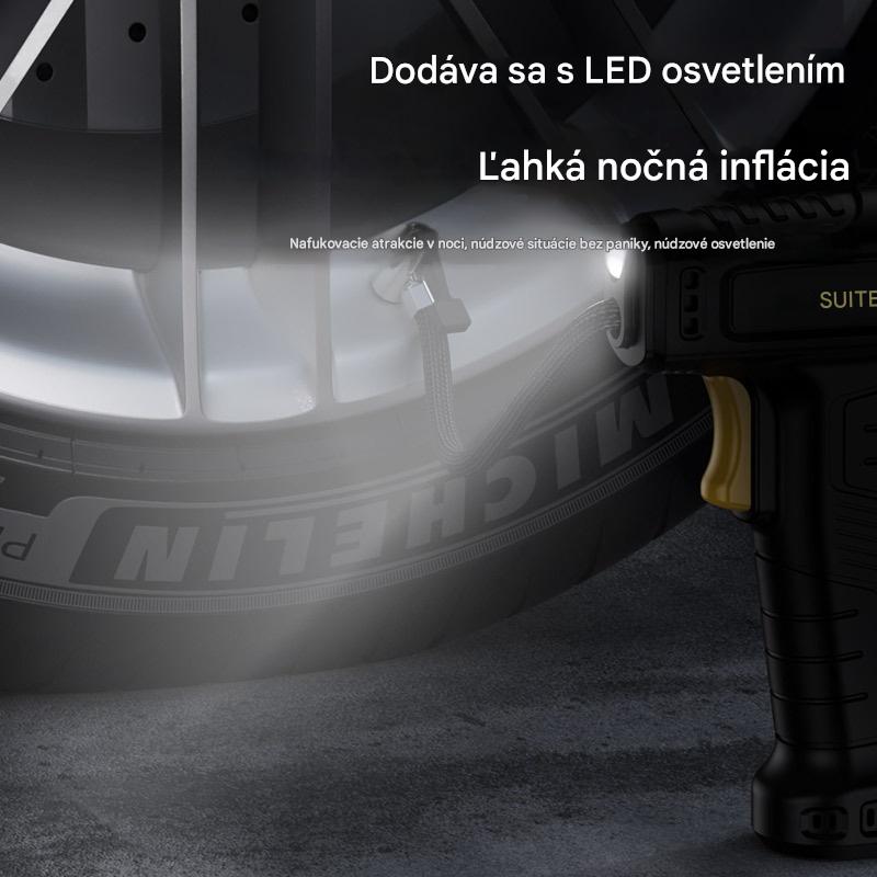 🚗💨Ušetrite 50%✅🔥Multifunkčný bezdrôtový prenosný hustič pneumatík s digitálnym displejom