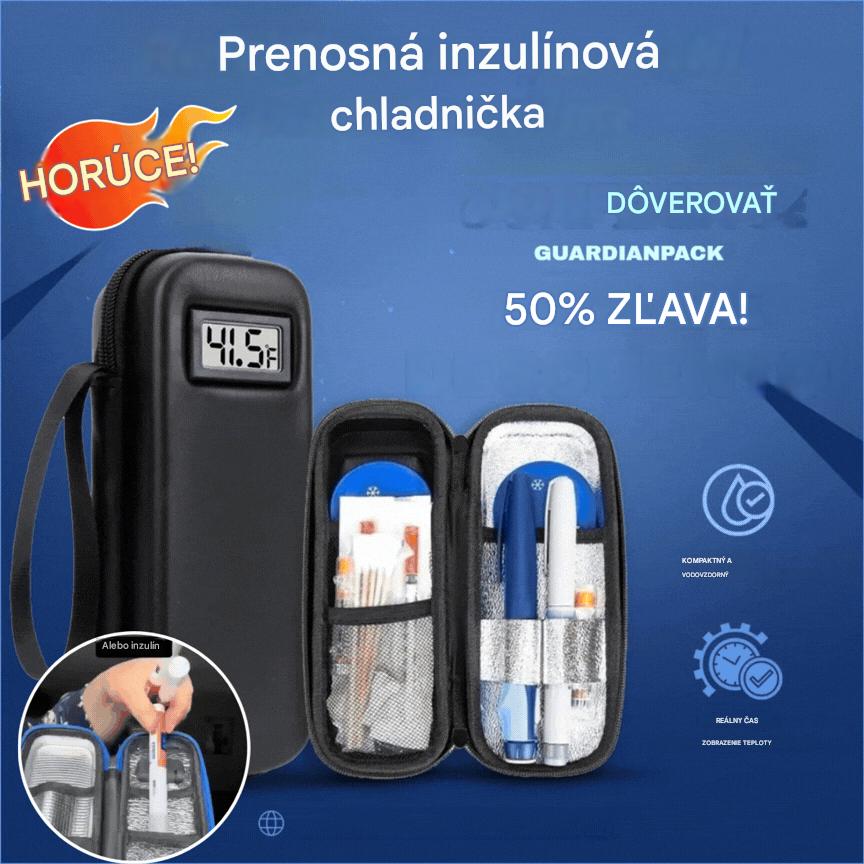 Cestovný chladič na inzulín s displejom teploty