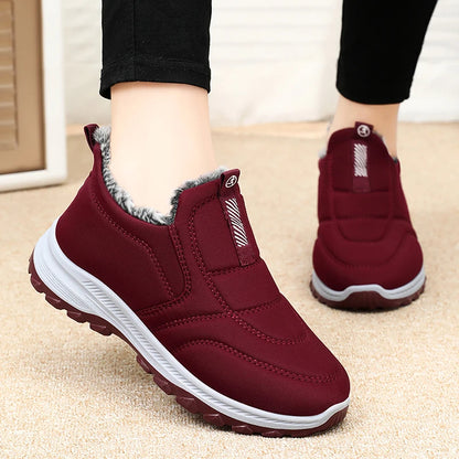 🔥🎉【50% de descuento】Zapatos de invierno para mujer, impermeables y cálidos con forro afelpado