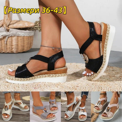 💥Лятна мега разпродажба💥 👡【Размери 36-43】Дамски ежедневни сандали, удобни за дълги разходки, ново поступление 2026
