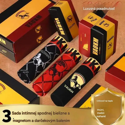 💥【3-balenie za 26 €】🚹✅🔥Pánska priedušná spodná bielizeň z ľadového hodvábu, bezšvový dizajn, pohodlný strih, všetky veľkosti dostupné, štýlová potlač