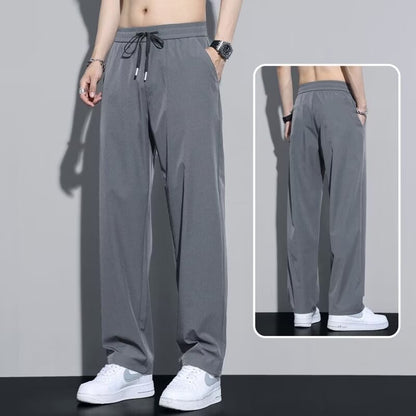 【M-5XL】【40-110 кг】🔥2026 Нови еластични мъжки панталони от ледена коприна