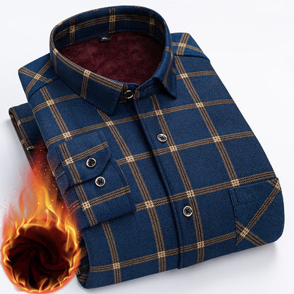 👔【L-5XL】Nové pánske termo tričko s obojstranným plyšom na jeseň a zimu - štýlové a všestranné.