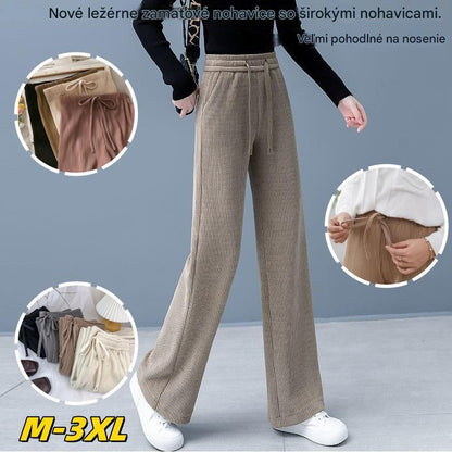 🔥【Kup jeden, drugi otrzymasz gratis】 👖Nowe luźne aksamitne spodnie z szerokimi nogawkami, bardzo wygodne w noszeniu.