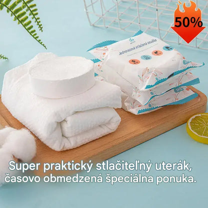 【2 škatule, 28 kusov】Jednorazové stlačené uteráky, prenosné cestovné uteráky na tvár, hrubé kúpeľňové uteráky (na mokré aj suché použitie), cestovné doplnky