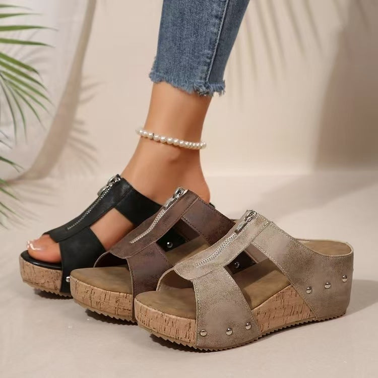 👡【Veličine 36-43】Nove ženske sandale na platformu✨Debeli potplat s povećanjem pete, plaćanje pouzećem