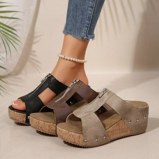 👡【Veličine 36-43】Nove ženske sandale na platformu✨Debeli potplat s povećanjem pete, plaćanje pouzećem