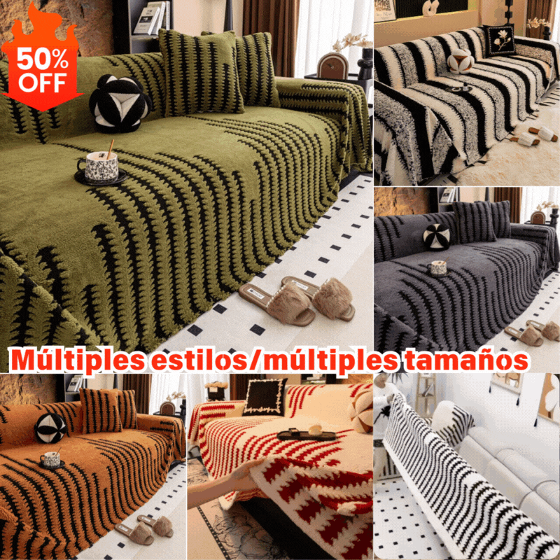 🛋️Oferta especial de Navidad para madrugadores:🎉 funda de sofá suave y antideslizante de felpa🍂【180*130cm】