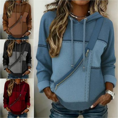 🔥🎀🎀【S-5XL】Dámska mikina s kapucňou a dlhým rukávom s potlačou