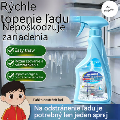 🔥🎖️【2 fľaše za 27€】❄️Sprej na odmrazovanie a odstraňovanie ľadu z chladničky