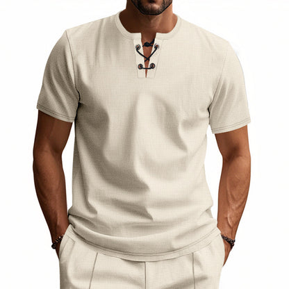 👔【50% OFF】❗️❗️👍Мъжка тениска, лятна с къс ръкав от чист памук | Удобна и дишаща, с опция за плащане при доставка